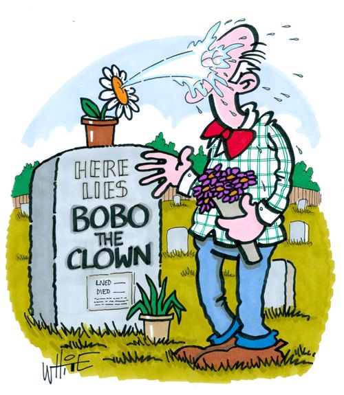 Here lies BoBo the Clown