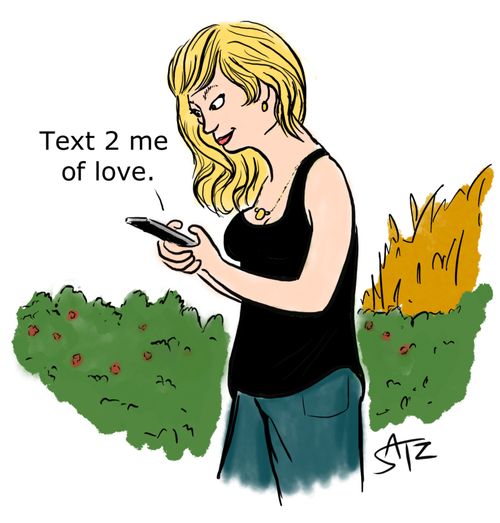 Text 2 me of love.