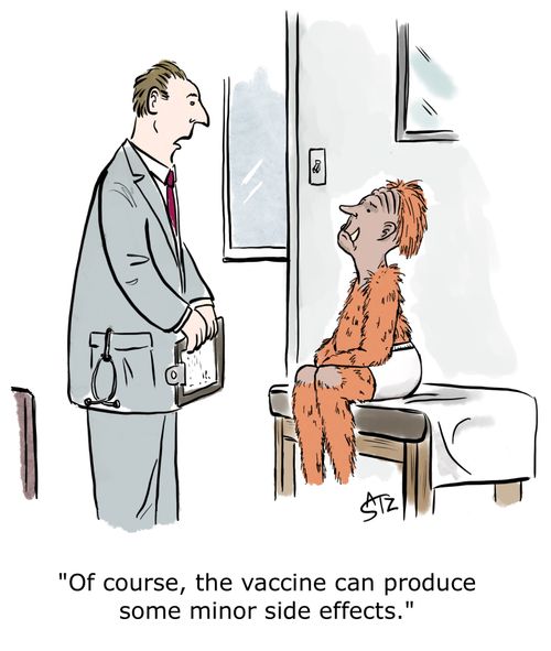 "Of course, the vaccine can produce some minor side effects