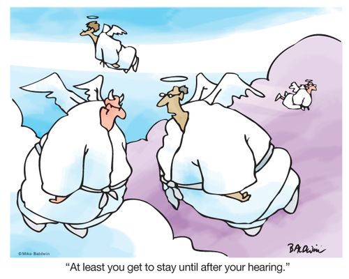 "At least you get to stay until after your hearing."