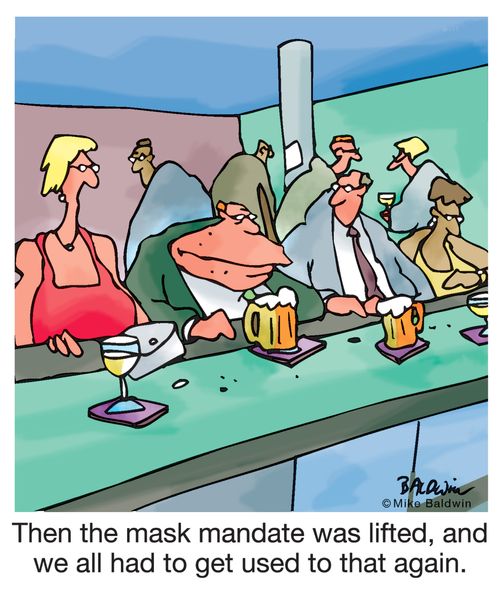 Then the mask mandate was lifted, and we all had to get used to that again.
