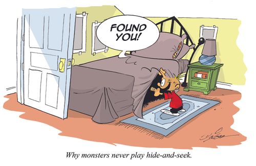 Why monsters never play hide-and-seek