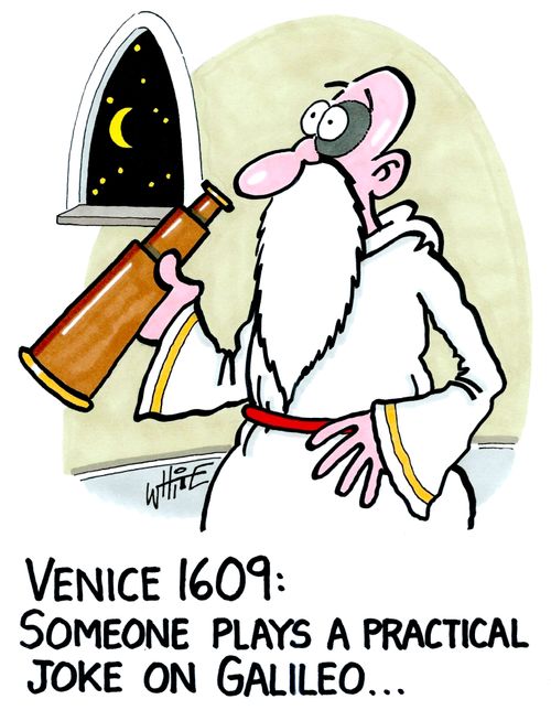 Venice 1609: Someone plays a practical joke on Galileo. . .