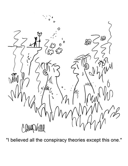 "I believed all the conspiracy theories except this one."