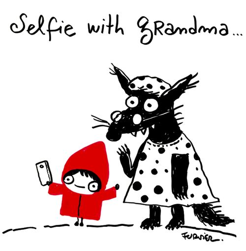 Selfie with grandma...