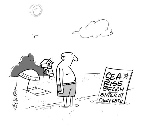 Sea Rise Beach: Enter At Own Risk.