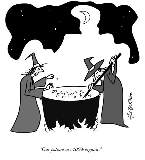 "Our potions are 100% organic."