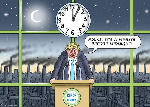 "Folks, it's a minute before midnight!"