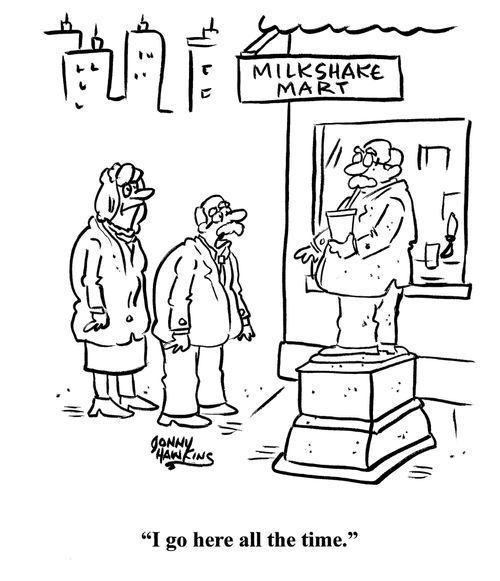 "I go here all the time."