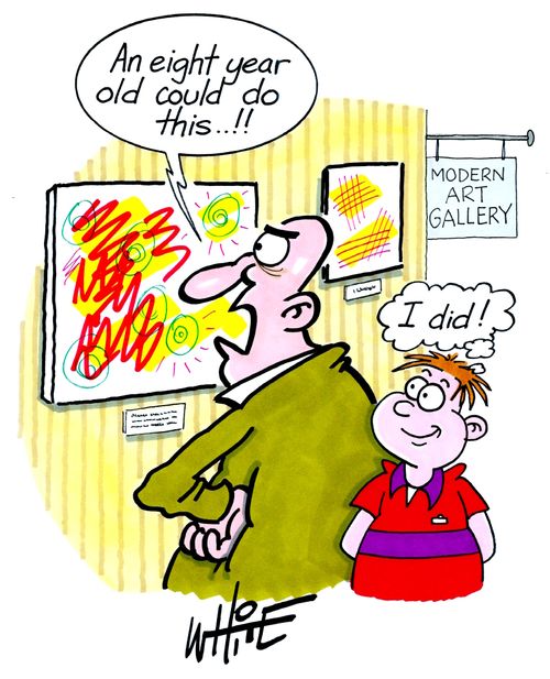 "An eight year old could do this. . .!!"
