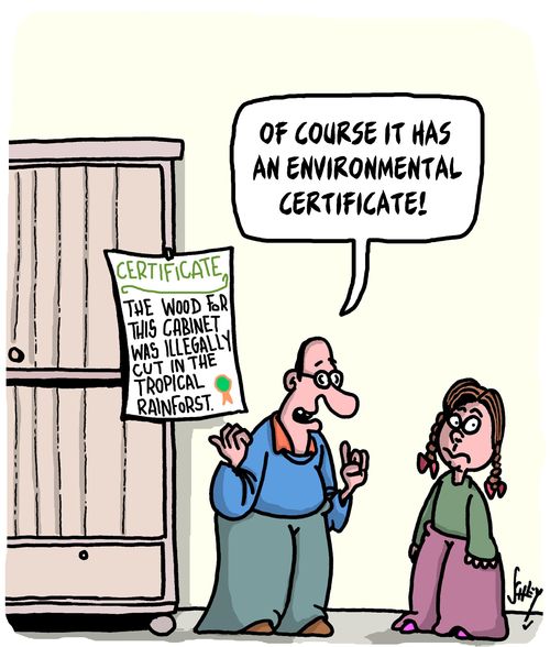 "Of course it has an environmental certificate!"