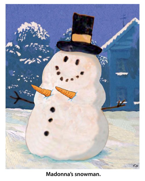Madonna's snowman