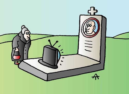 TV at Grave