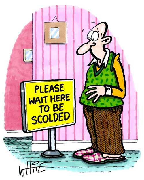 Please Wait Here To Be Scolded