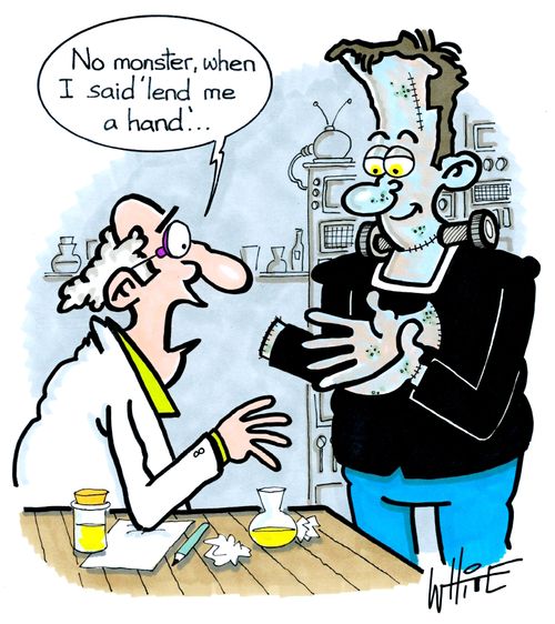 "No monster, when I said 'lend me a hand'..."