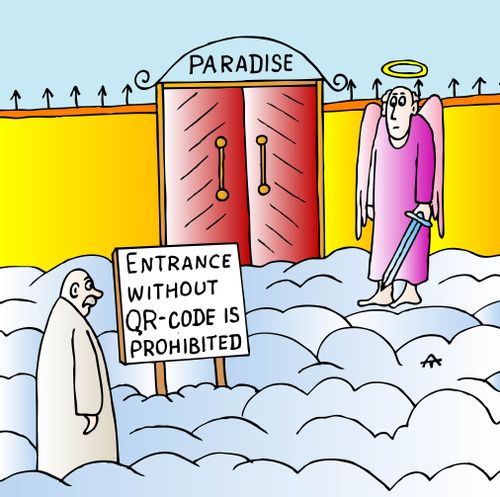 Paradise: Entrance Without Q-R Code Prohibited