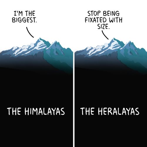 The Himalayas vs the Heralayas