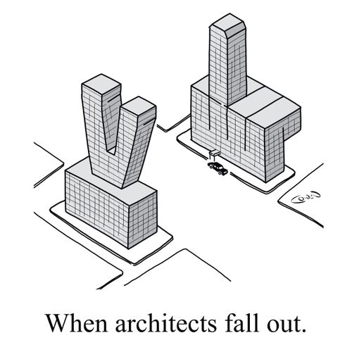 When architects fall out.