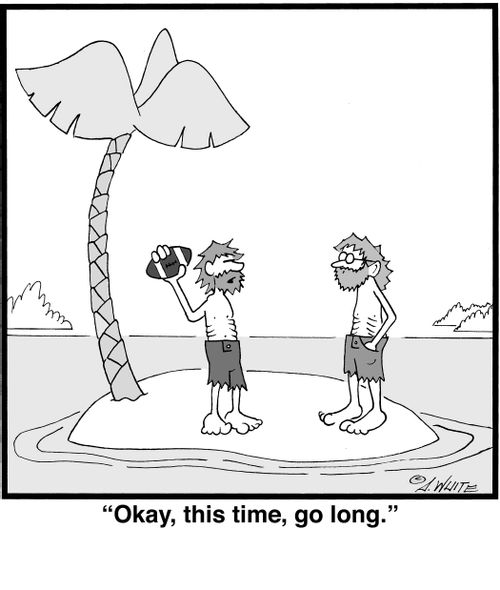 "Okay, this time, go long."