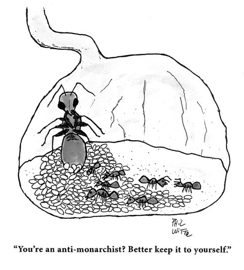 "You're an anti-monarchist? Better keep it to yourself."