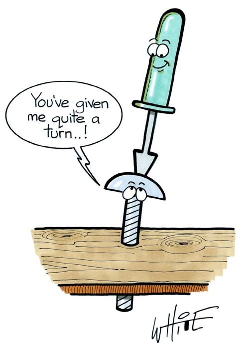 "You've given me quite a turn. . . !"