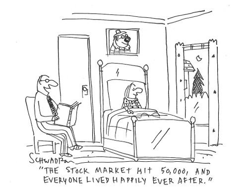 "The stock market hit 50,000 and everyone lived happily ever after."