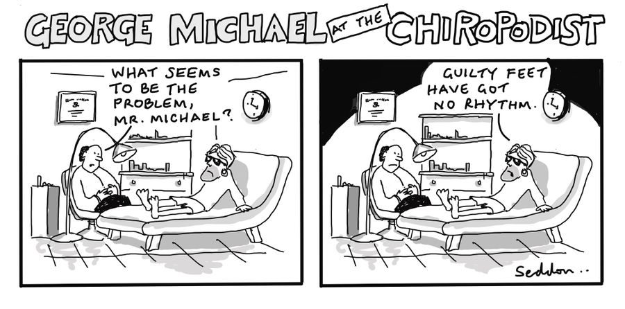 George Michael at the chiropodist 