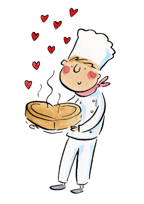 A heart shaped cake