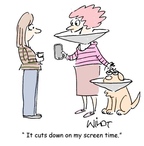"It cuts down on my screen time."