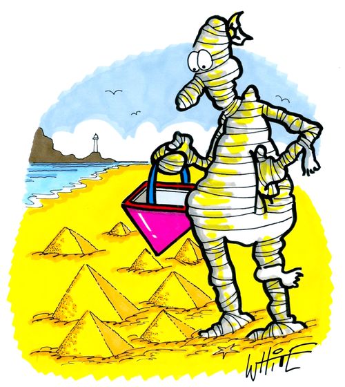 Mummy at the Beach