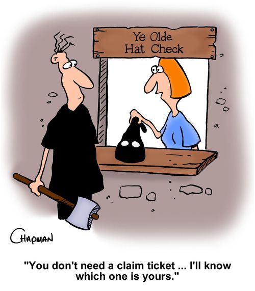 "You don't need a claim ticket... I'll know which one is yours."