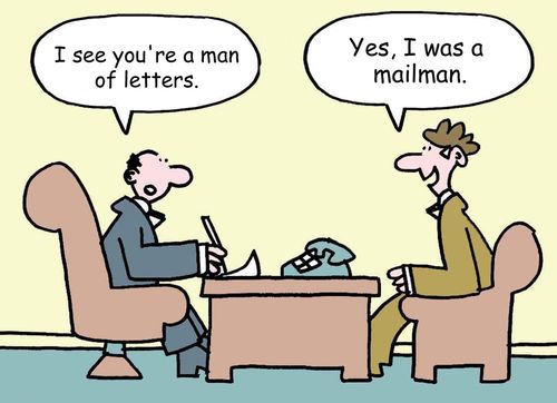 "I see you are a man of letters."
