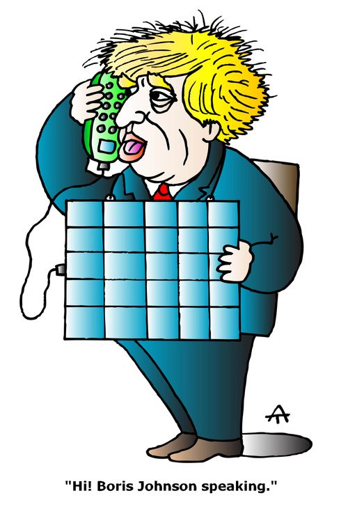 "Hi! Boris Johnson speaking."