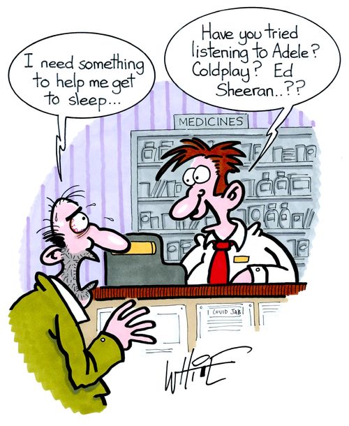 "I need something to help me get to sleep..."