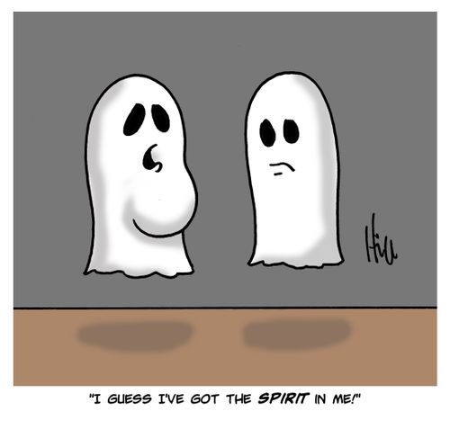 "I guess I've got the spirit in me!"