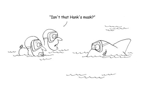 "Isn't that Hank's mask?"