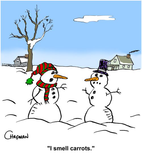 "I smell carrots."