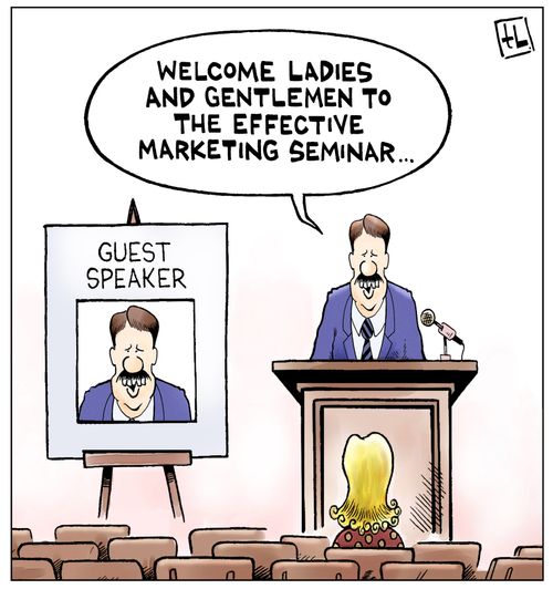"Welcome ladies and gentlemen to the effective marketing seminar. . ."