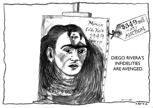 Frida Kalo exceeds her husbands record at auction