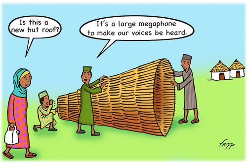 "It's a large megaphone to make our voices he heard."