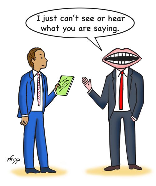 "I just can't see or hear what you are saying."