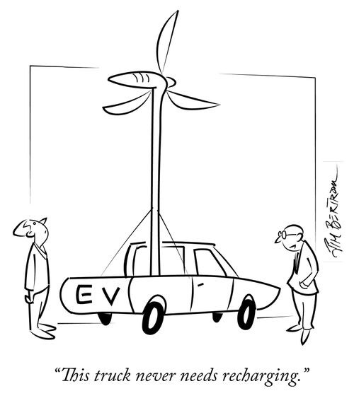 "This truck never needs recharging."
