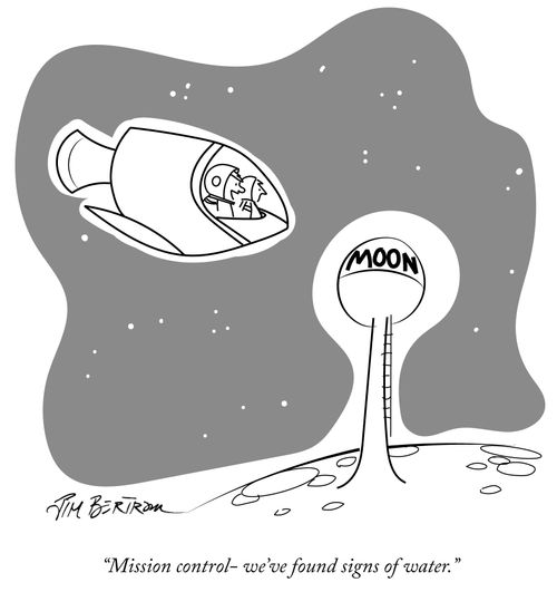 "Mission control - we've found signs of water."
