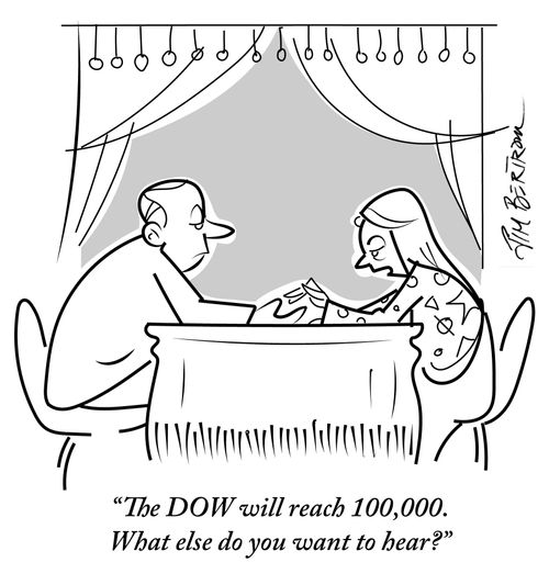 "The DOW will reach 100,000. What else do you want to hear?"