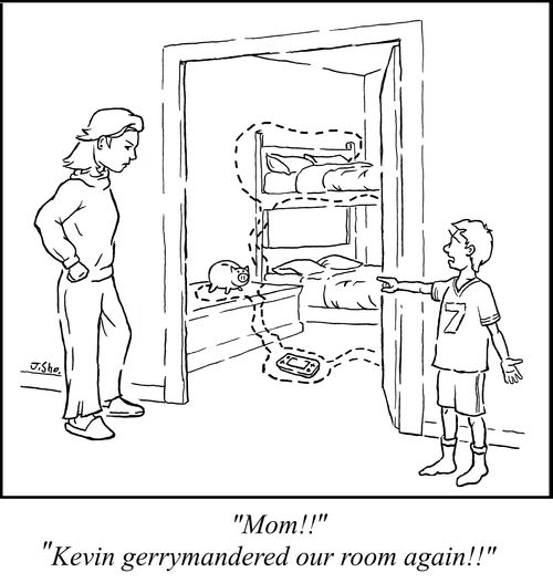 "Kevin gerrymandered our room again!!"