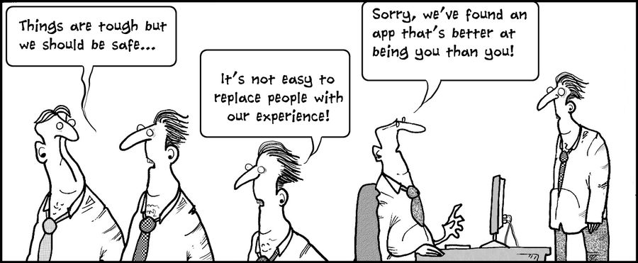 "Sorry, we've found an app that's better at being you than you!"