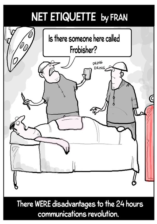 There were disadvantages to the 24 hours communications revolution.