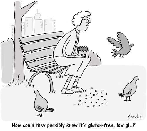 "How could they possibly know it's gluten-free, low gi. . . ?"