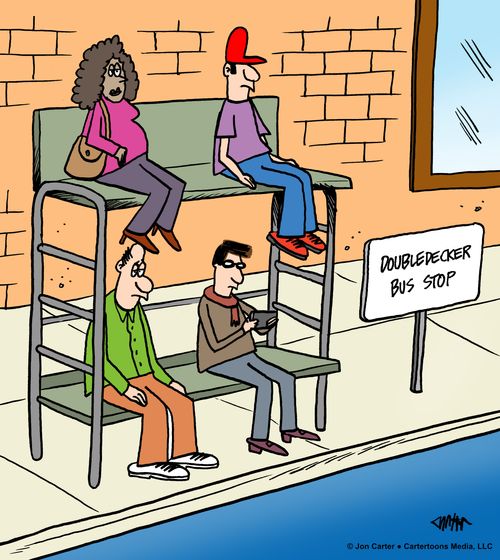 Doubledecker bus stop