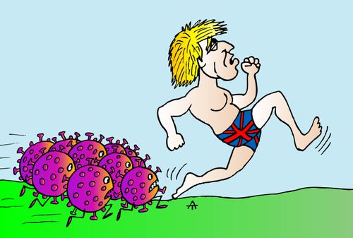 Covid Chases Boris Johnson